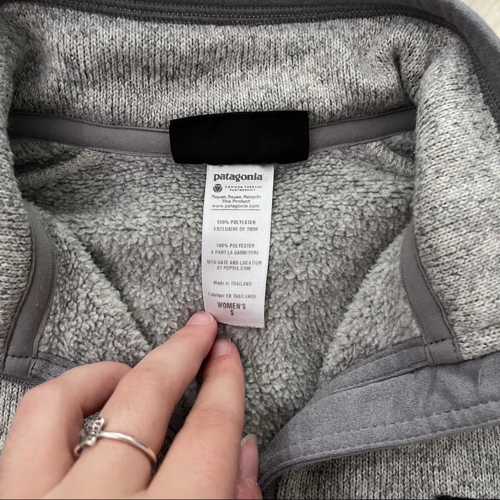 Patagonia | Gray Better Sweater quarter zip - Picture 2 of 5